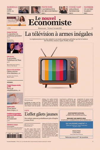 Le nouvel Economiste du Vendredi 7 Décembre 2018