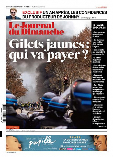 Le Journal du Dimanche - 9 Décembre 2018