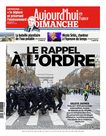 Le Parisien du Dimanche 9 Décembre 2018