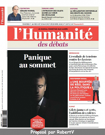 L’Humanité - Vendredi 7 au Dimanche 9 Décembre 2018