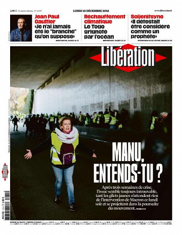 Liberation du Lundi 10 Décembre 2018