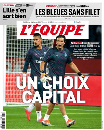 L’equipe du Lundi 10 Décembre 2018