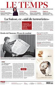 Le Temps - Lundi 10 Décembre 2018