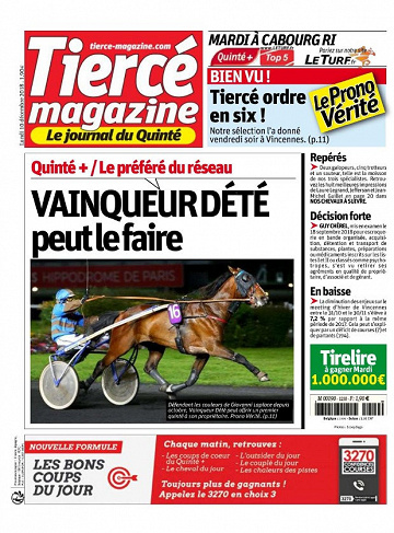 Tiercé Magazine - Lundi 10 Décembre 2018
