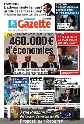 La Nouvelle Gazette (2 éditions) - Mardi 11 Décembre 2018