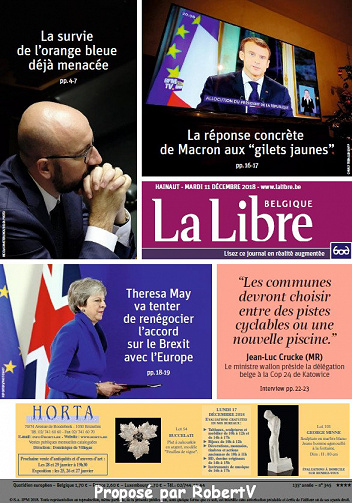 La Libre Belgique - Mardi 11 Décembre 2018