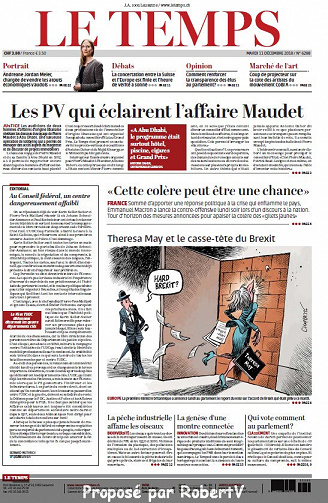Le Temps - Mardi 11 Décembre 2018