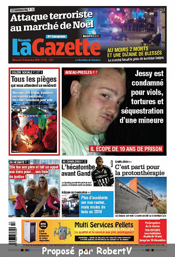 La Nouvelle Gazette (2 éditions) - Mercredi 12 Décembre 2018