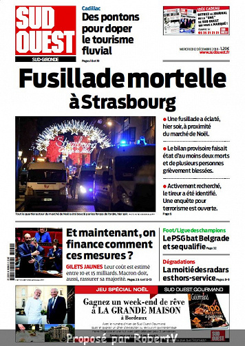 Sud Ouest Sud-Gironde - Mercredi 12 Décembre 2018