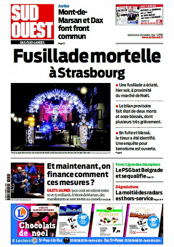 Sud Ouest Dax - Sud-Landes - Mercredi 12 Décembre 2018