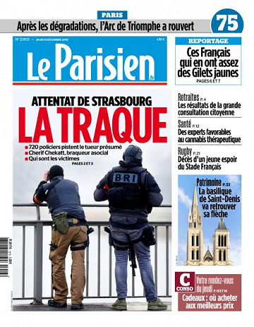 Le Parisien du Jeudi 13 Décembre 2018