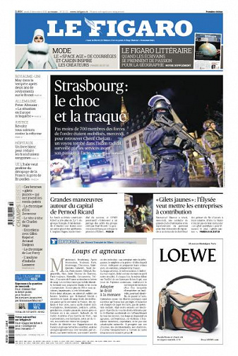 Le Figaro du Jeudi 13 Décembre 2018