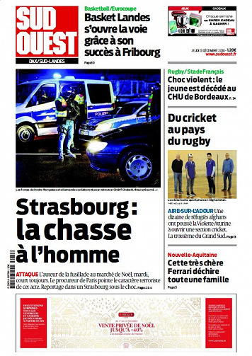 Sud Ouest Dax - Sud-Landes - Jeudi 13 Décembre 2018