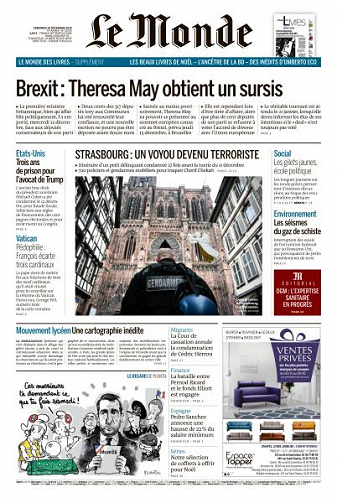 Le Monde du Vendredi 14 Décembre 2018