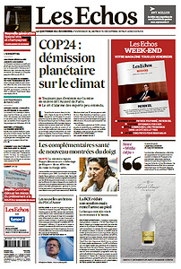 Les Echos du Vendredi 14 et Samedi 15 Décembre 2018