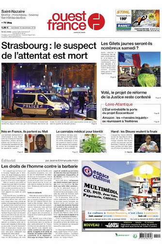 Ouest France - Vendredi 14 Décembre 2018