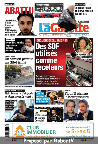 La Nouvelle Gazette (2 éditions) - Vendredi 14 Décembre 2018