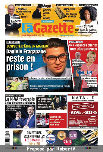 La Nouvelle Gazette (2 éditions) - Samedi 15 Décembre 2018