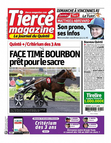 Tiercé Magazine - Samedi 15 Décembre 2018