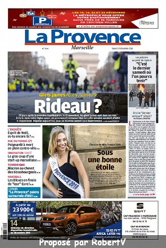 La Provence Marseille - Samedi 15 Décembre 2018