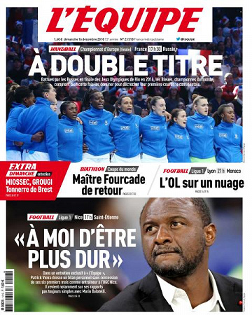 L’equipe du Dimanche 16 Décembre 2018