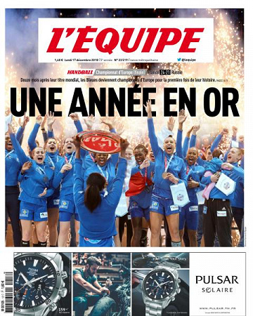 L’equipe du Lundi 17 Décembre 2018
