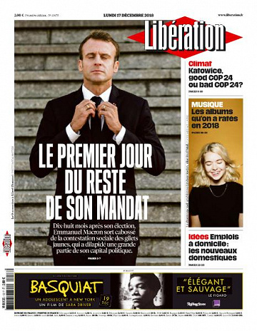 Liberation du Lundi 17 Décembre 2018