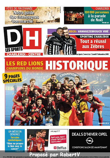 La Dernière Heure (3 éditions) - Lundi 17 Décembre 2018