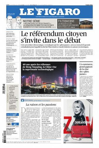 Le Figaro du Mardi 18 Décembre 2018