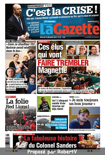 La Nouvelle Gazette (2 éditions) - Mercredi 19 Décembre 2018