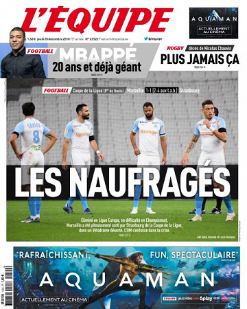 L’equipe du Jeudi 20 Décembre 2018