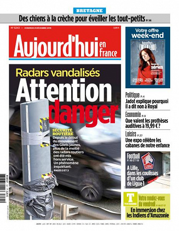 Aujourd’hui en France du Vendredi 21 Décembre 2018