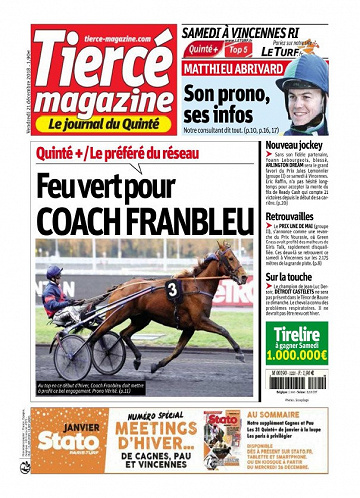 Tiercé Magazine - Vendredi 21 Décembre 2018