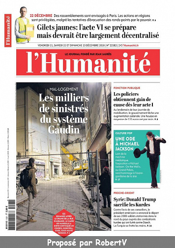 L’Humanité - 21-23 Décembre 2018