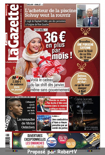La Nouvelle Gazette (2 éditions) - Samedi 22 Décembre 2018