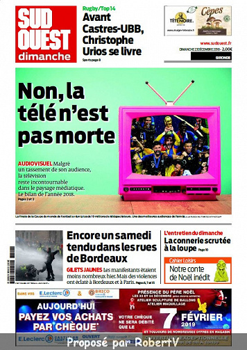 Sud Ouest Dimanche - Gironde - Dimanche 23 Décembre 2018