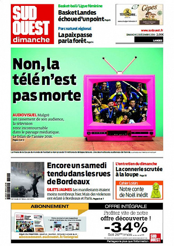 Sud Ouest Dimanche - Landes - Dimanche 23 Décembre 2018
