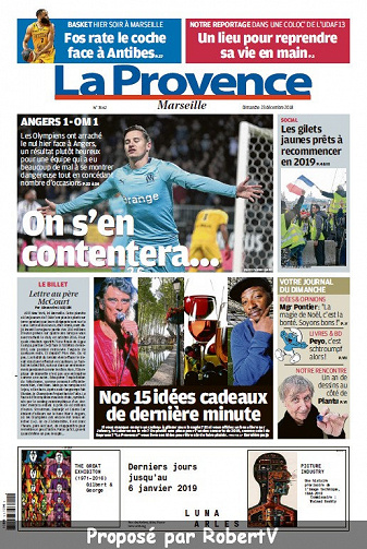 La Provence Marseille - Dimanche 23 Décembre 2018