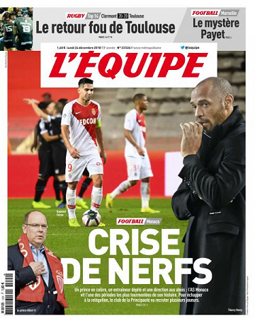 L’equipe du Lundi 24 Décembre 2018
