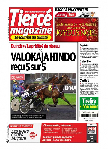 Tiercé Magazine - Lundi 24 Décembre 2018