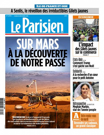 Le Parisien du Mardi 25 Décembre 2018