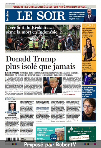 Le Soir - Lundi 24 et Mardi 25 Décembre 2018