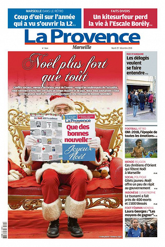 La Provence Marseille du mardi 25 décembre 2018