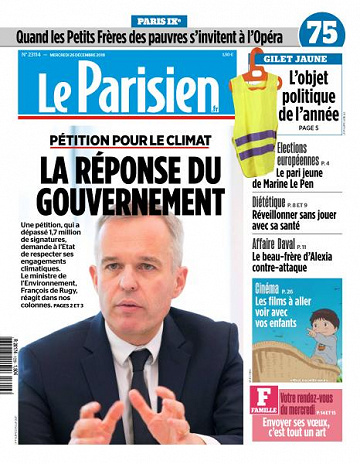 Le Parisien du Mercredi 26 Décembre 2018