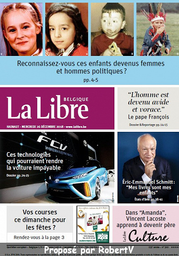 La Libre Belgique - Mercredi 26 Décembre 2018