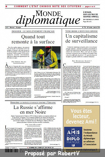 Le Monde diplomatique N°778 - Janvier 2019