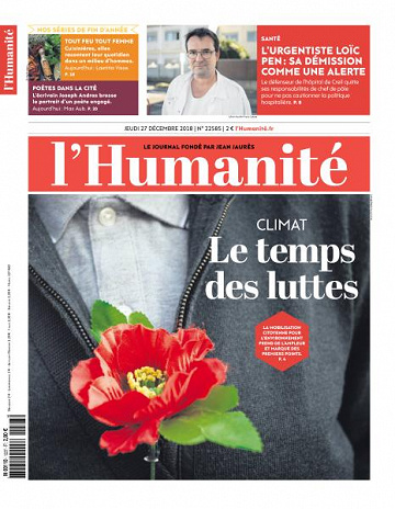 L’Humanite du Jeudi 27 Décembre 2018