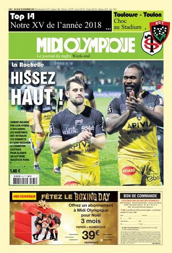 Midi Olympique Vert - 28 Décembre 2018