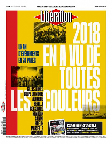 Libération du Samedi 29 et Dimanche 30 Décembre 2018
