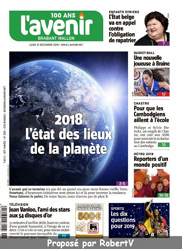 L’Avenir - Lundi 31 Décembre 2018